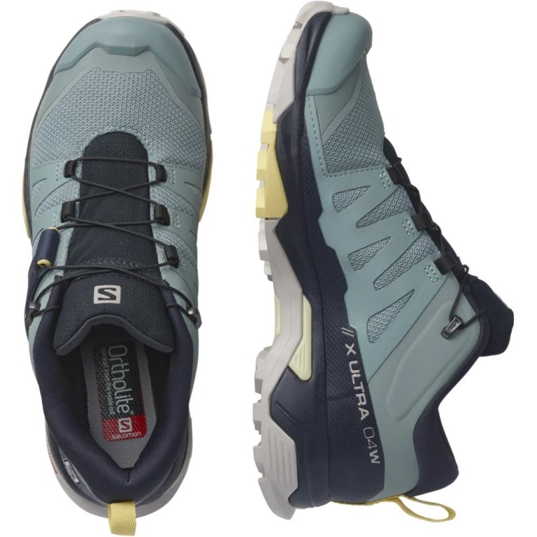 Black / Turquoise Salomon X Ultra 4 Women's Hiking Shoes | IE NB3095